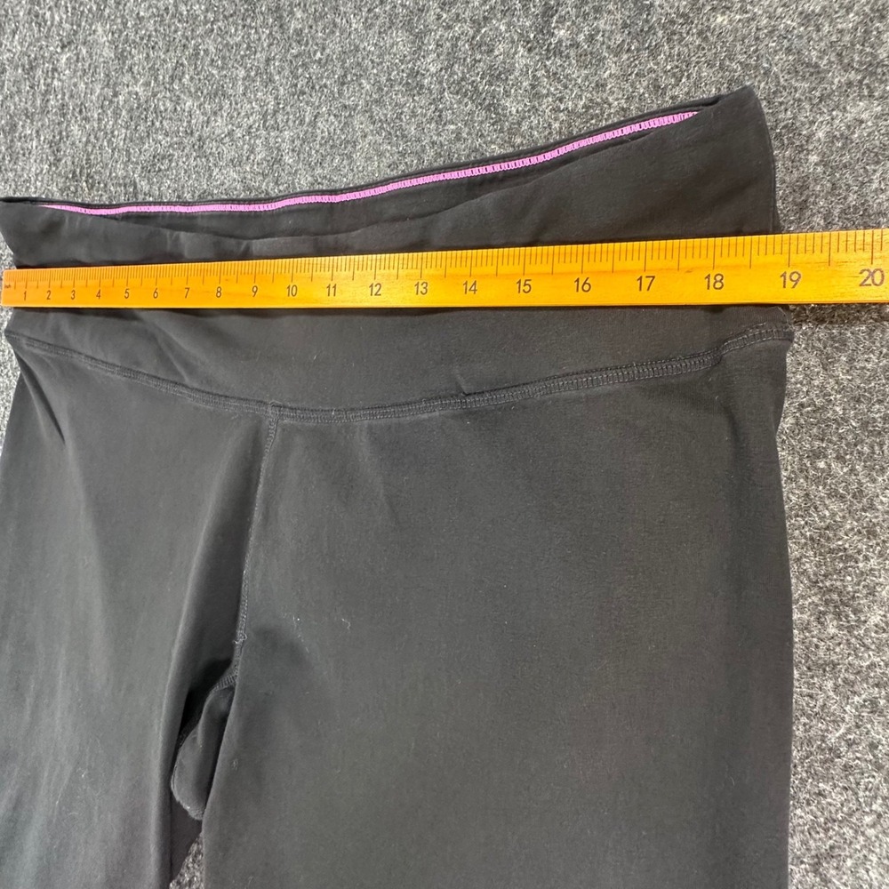 Calvin Klein Performance Leggings Womens 3X Black Cotton Stretch Capri Logo - Picture 5 of 9
